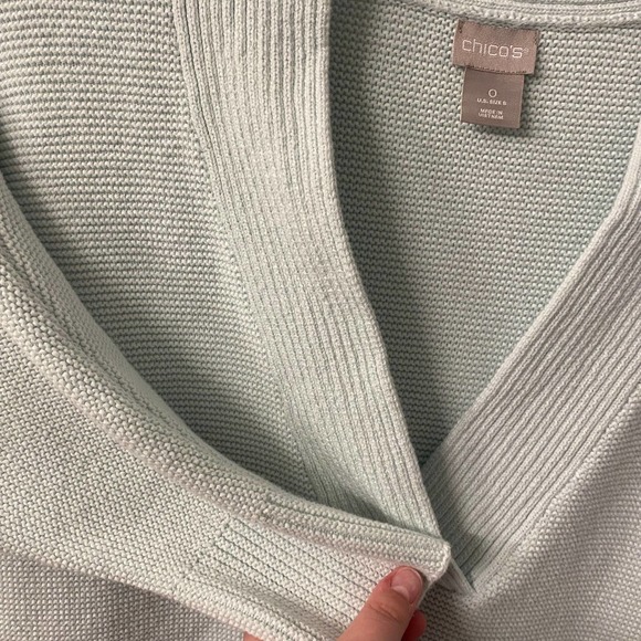CHICO'S Women's Sweater Size 0 (Sm) Color Mint - Picture 3 of 5